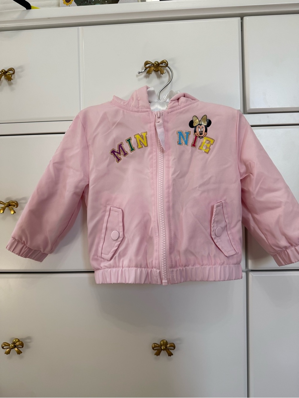 Disney Pink Minnie Mouse Hooded Puffer Jacket